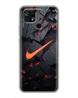 Чохол для Xiaomi Redmi 10C з картинкою «Nike — ефект розломів»