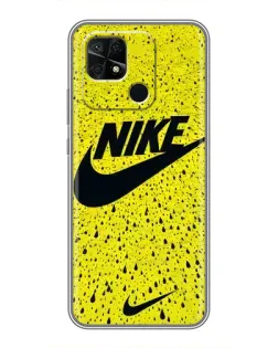 Чохол для Xiaomi Redmi 10C з картинкою «Жовтий текстурний Nike»