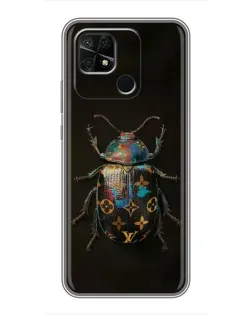 Чехол для Xiaomi Redmi 10C с картинкой «LV — мраморный принт»