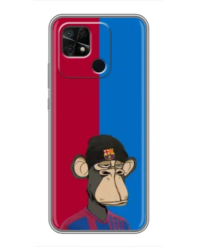 Чехол для Xiaomi Redmi 10C с картинкой «Bored Ape — фанат Барсы» Чехол для Xiaomi Redmi 10C с картинкой «Bored Ape — фанат Барсы»