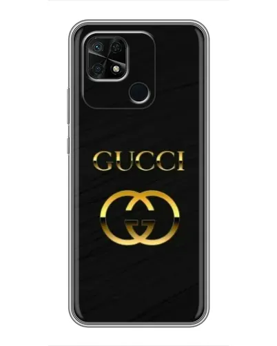 Чехол для Xiaomi Redmi 10C с картинкой «Золотой логотип Gucci» Чехол для Xiaomi Redmi 10C с картинкой «Золотой логотип Gucci»