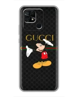 Чехол для Xiaomi Redmi 10C с картинкой «Микки Маус Gucci» Чехол для Xiaomi Redmi 10C с картинкой «Микки Маус Gucci»