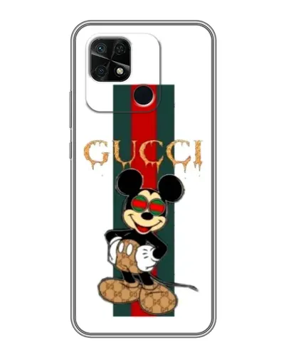 Чехол для Xiaomi Redmi 10C с картинкой «Микки Маус Gucci — полосы» Чехол для Xiaomi Redmi 10C с картинкой «Микки Маус Gucci — полосы»