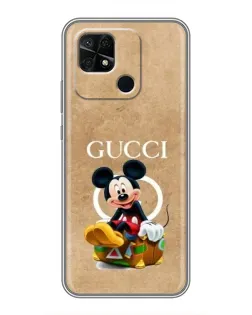 Чехол для Xiaomi Redmi 10C с картинкой «Микки Маус Gucci — крафт» Чехол для Xiaomi Redmi 10C с картинкой «Микки Маус Gucci — крафт»