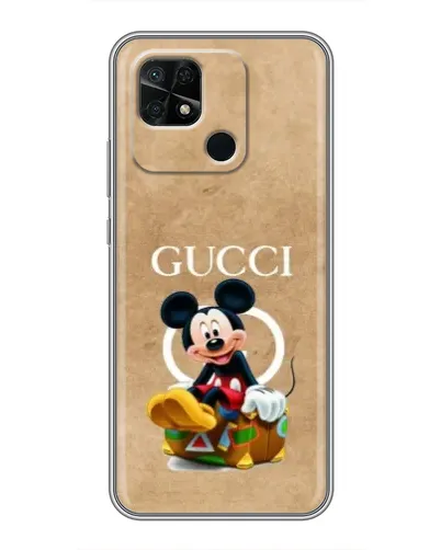 Чехол для Xiaomi Redmi 10C с картинкой «Микки Маус Gucci — крафт» Чехол для Xiaomi Redmi 10C с картинкой «Микки Маус Gucci — крафт»