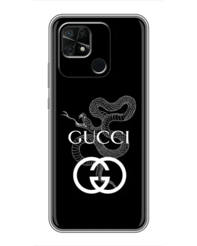 Чехол для Xiaomi Redmi 10C с картинкой «Gucci — серебряная змея» Чехол для Xiaomi Redmi 10C с картинкой «Gucci — серебряная змея»