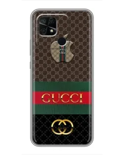 Чехол для Xiaomi Redmi 10C с картинкой «Gucci — брендированный десерт» Чехол для Xiaomi Redmi 10C с картинкой «Gucci — брендированный десерт»