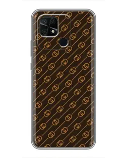 Чехол для Xiaomi Redmi 10C с картинкой «Gucci — золотые диагонали» Чехол для Xiaomi Redmi 10C с картинкой «Gucci — золотые диагонали»