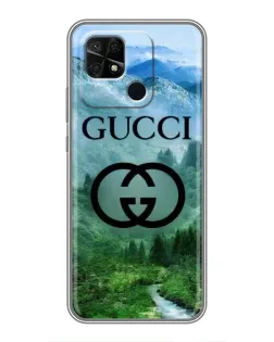 Чехол для Xiaomi Redmi 10C с картинкой «Gucci — горный пейзаж» Чехол для Xiaomi Redmi 10C с картинкой «Gucci — горный пейзаж»