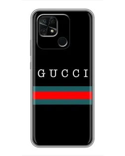 Чехол для Xiaomi Redmi 10C с картинкой «Gucci — красный пояс» Чехол для Xiaomi Redmi 10C с картинкой «Gucci — красный пояс»