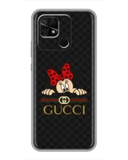 Чехол для Xiaomi Redmi 10C с картинкой «Минни Маус Gucci — черный» Чехол для Xiaomi Redmi 10C с картинкой «Минни Маус Gucci — черный»
