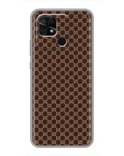 Чехол для Xiaomi Redmi 10C с картинкой «Gucci — шоколадная сетка» Чехол для Xiaomi Redmi 10C с картинкой «Gucci — шоколадная сетка»