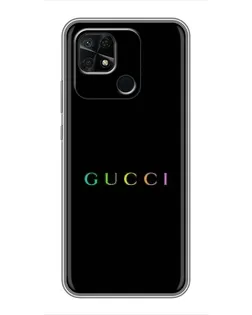 Чехол для Xiaomi Redmi 10C с картинкой «Gucci — неоновый минимализм» Чехол для Xiaomi Redmi 10C с картинкой «Gucci — неоновый минимализм»