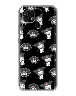 Чохол для Xiaomi Redmi 10C з картинкою «Чорний паттерн Kuromi» Чохол для Xiaomi Redmi 10C з картинкою «Чорний паттерн Kuromi»