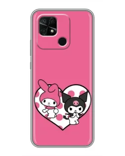 Чохол для Xiaomi Redmi 10C з картинкою «Kuromi та My Melody» Чохол для Xiaomi Redmi 10C з картинкою «Kuromi та My Melody»
