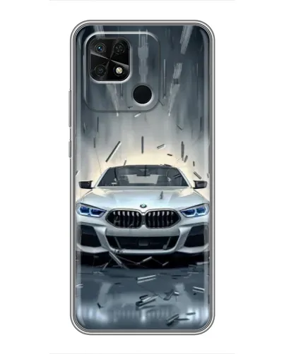 Чохол для Xiaomi Redmi 10C з картинкою «BMW у світлі фар»