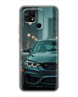 Чохол для Xiaomi Redmi 10C з картинкою «BMW у вогнях міста»