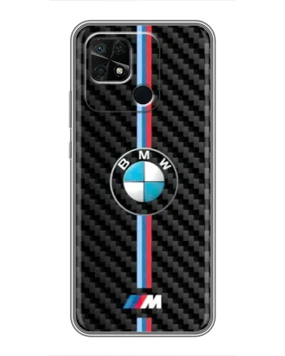 Чохол для Xiaomi Redmi 10C з картинкою «Емблема BMW та карбон»