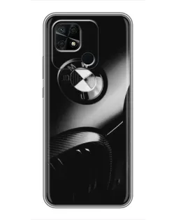 Чохол для Xiaomi Redmi 10C з картинкою «Емблема BMW — макро»