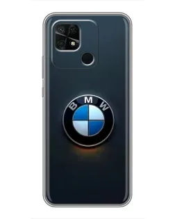 Чохол для Xiaomi Redmi 10C з картинкою «Логотип BMW — мінімалізм»