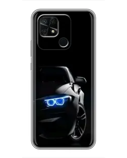 Чохол для Xiaomi Redmi 10C з картинкою «BMW — нічний погляд»
