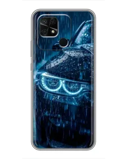 Чохол для Xiaomi Redmi 10C з картинкою «BMW під дощем»