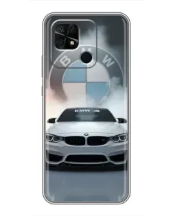 Чохол для Xiaomi Redmi 10C з картинкою «BMW в білому диму»