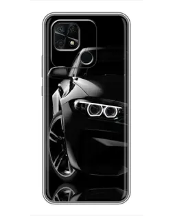 Чохол для Xiaomi Redmi 10C з картинкою «Чорна BMW — профіль»