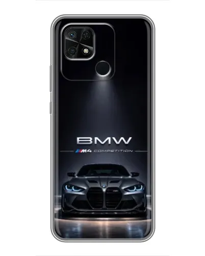 Чехол для Xiaomi Redmi 10C с картинкой «BMW сквозь ночной город» Чехол для Xiaomi Redmi 10C с картинкой «BMW сквозь ночной город»