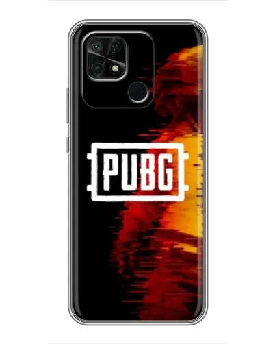 Чохол для Xiaomi Redmi 10C з картинкою «Яскравий логотип PUBG»