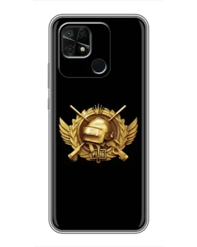 Чохол для Xiaomi Redmi 10C з картинкою «PUBG — помаранчевий градієнт»