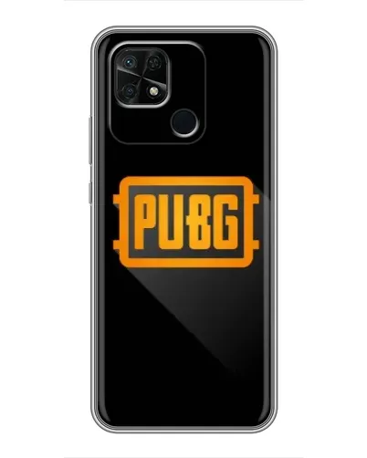 Чохол для Xiaomi Redmi 10C з картинкою «PUBG — рамка лого»