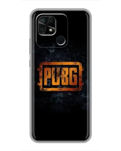 Чохол для Xiaomi Redmi 10C з картинкою «PUBG — золотий логотип»