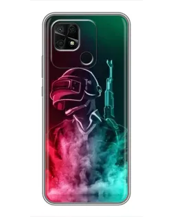 Чохол для Xiaomi Redmi 10C з картинкою «PUBG — вогняний воїн» Чохол для Xiaomi Redmi 10C з картинкою «PUBG — вогняний воїн»