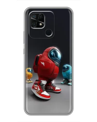 Чехол для Xiaomi Redmi 10C с картинкой «Among Us — 3D стиль»