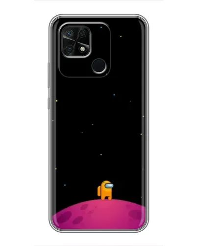Чехол для Xiaomi Redmi 10C с картинкой «Одинокий герой на планете»