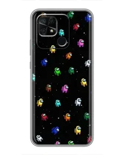 Чехол для Xiaomi Redmi 10C с картинкой «Экипаж Among Us» Чехол для Xiaomi Redmi 10C с картинкой «Экипаж Among Us»
