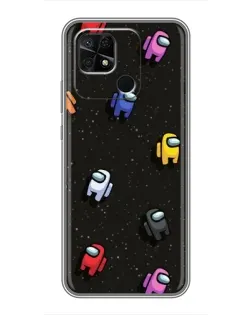 Чехол для Xiaomi Redmi 10C с картинкой «Космический паттерн Among Us» Чехол для Xiaomi Redmi 10C с картинкой «Космический паттерн Among Us»