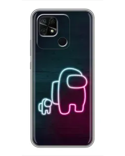 Чехол для Xiaomi Redmi 10C с картинкой «Among Us неон-арт» Чехол для Xiaomi Redmi 10C с картинкой «Among Us неон-арт»