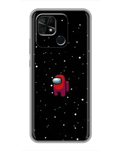Чехол для Xiaomi Redmi 10C с картинкой «Красный Among Us»