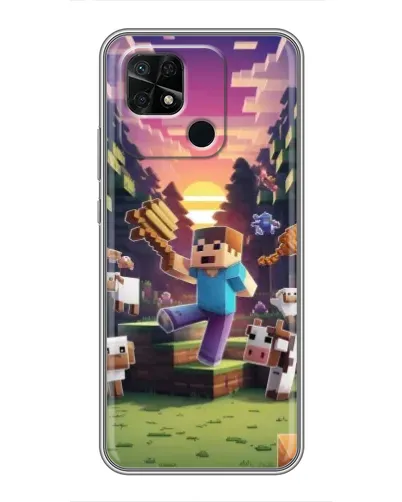 Чохол для Xiaomi Redmi 10C з картинкою «Стів на фермі»
