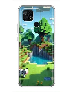 Чохол для Xiaomi Redmi 10C з картинкою «Minecraft літній день»