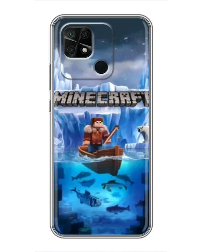Чохол для Xiaomi Redmi 10C з картинкою «Minecraft льодянийсвіт»