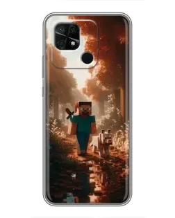 Чохол для Xiaomi Redmi 10C з картинкою «Стів у лісі»