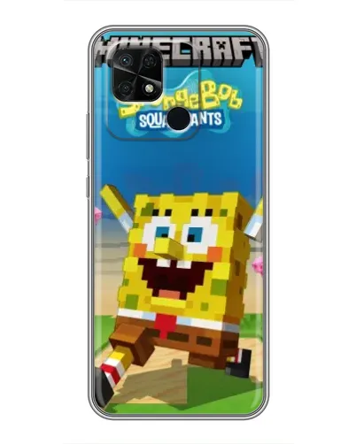 Чехол для Xiaomi Redmi 10C с картинкой «Губка Боб Minecraft» Чехол для Xiaomi Redmi 10C с картинкой «Губка Боб Minecraft»