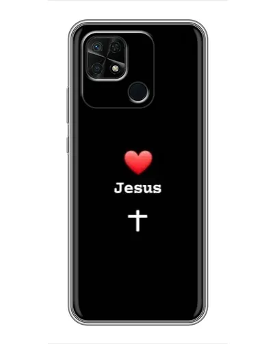 Чохол для Xiaomi Redmi 10C з картинкою «Серце - Jesus»