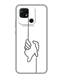 Чохол для Xiaomi Redmi 10C з картинкою «Рука тримає» Чохол для Xiaomi Redmi 10C з картинкою «Рука тримає»