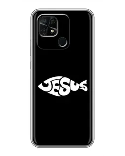 Чехол для Xiaomi Redmi 10C с картинкой «Рыба Jesus»