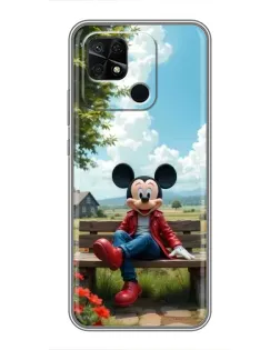 Чохол для Xiaomi Redmi 10C з картинкою «Міккі на лавці» Чохол для Xiaomi Redmi 10C з картинкою «Міккі на лавці»