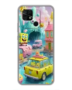 Чехол для Xiaomi Redmi 10C с картинкой «Монстр-трак приключения»